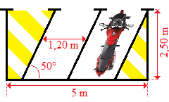 dimensions parking moto longueur