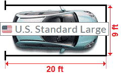 car park dimensions us standard large